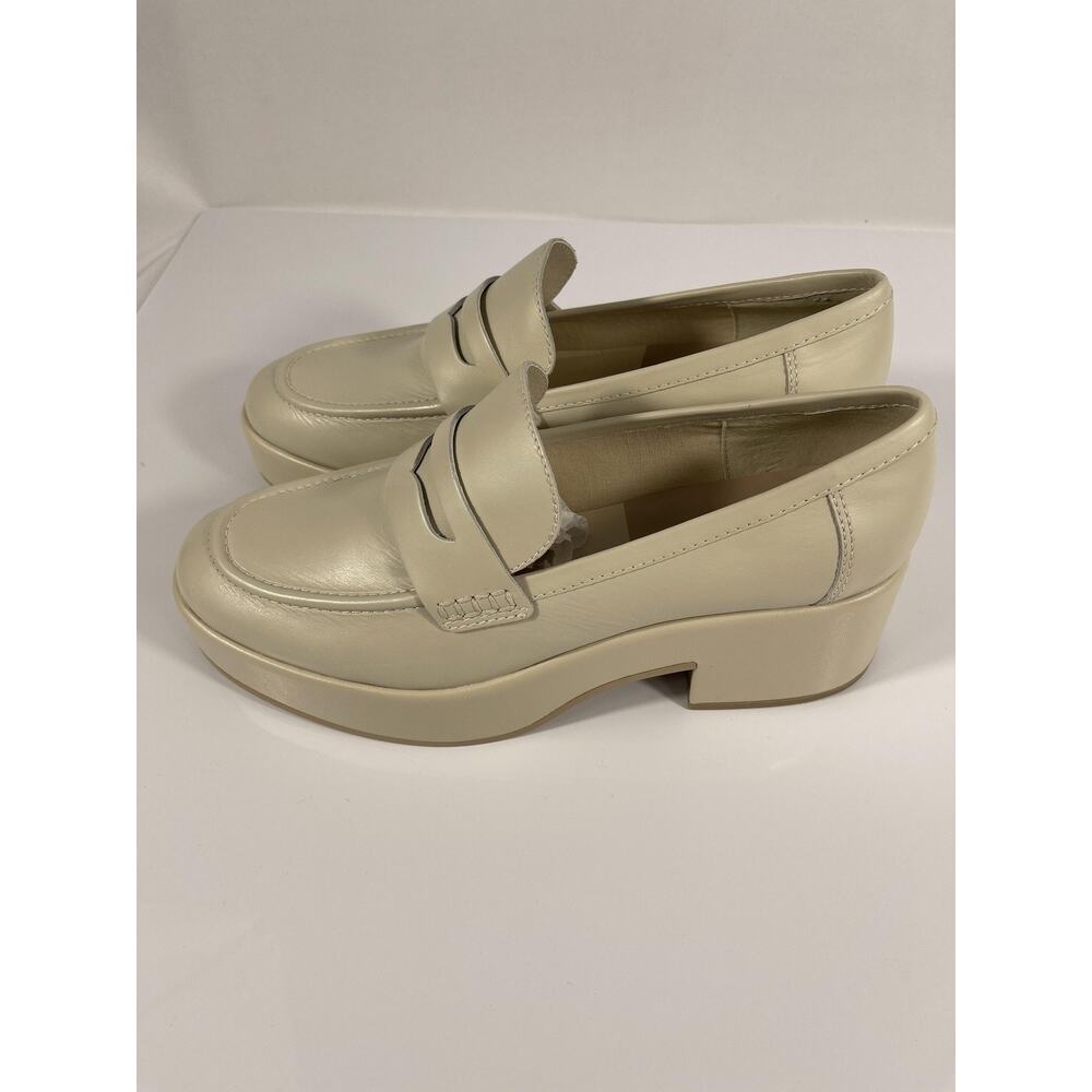 Dolce Vita Shoes Women's Size 9.5 Ivory White Platform Loafers Chunky Heel New - Picture 7 of 11